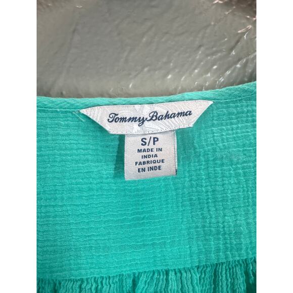 Tommy Bahama Mint Green Top Semi Sheer Lightweight Women’s Size Small - Picture 3 of 4